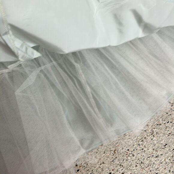 Jessica McClintock for Dillards sea green drop waist dress 3/4 - Picture 9 of 10